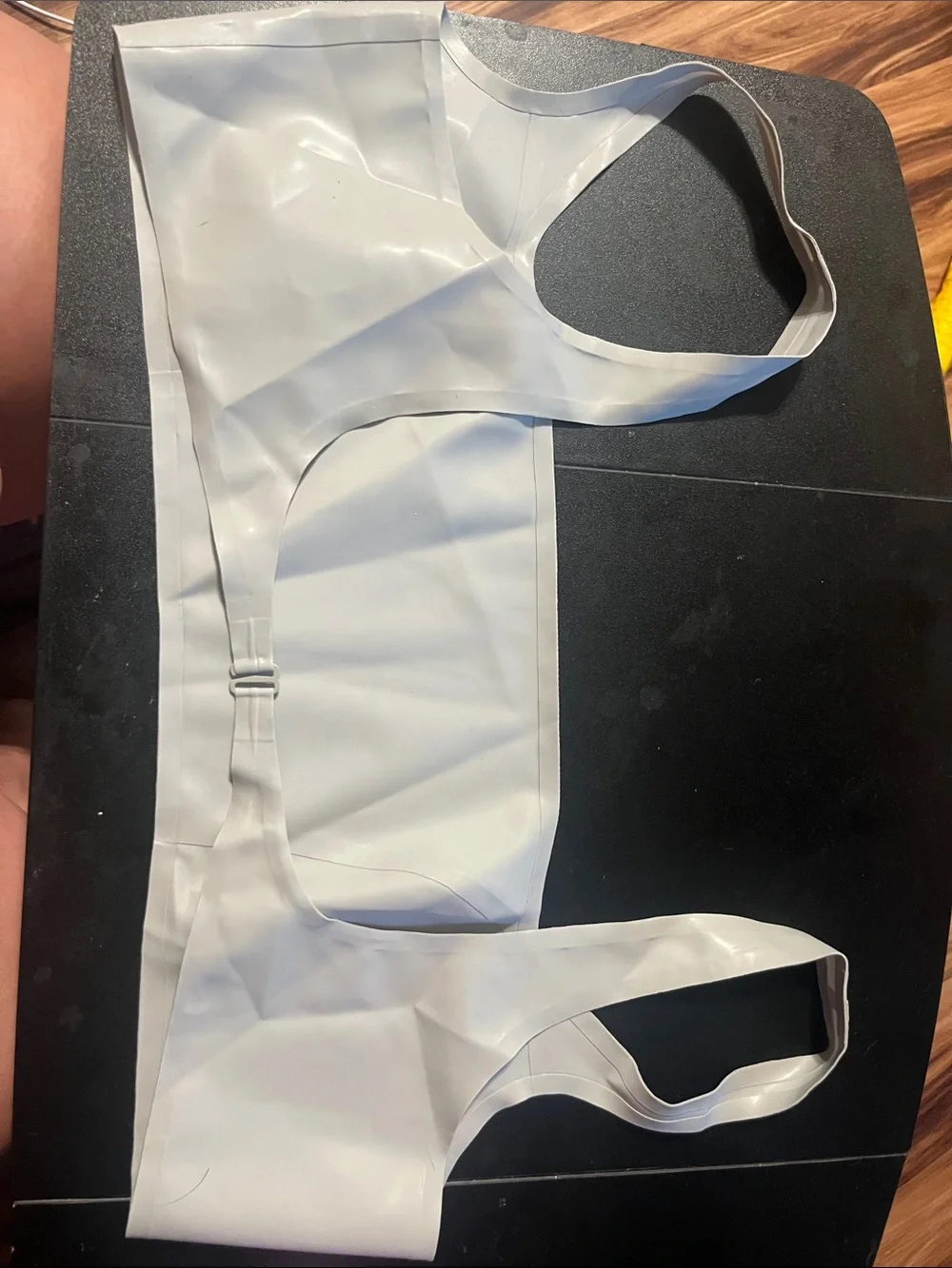 Skims Latex crop top